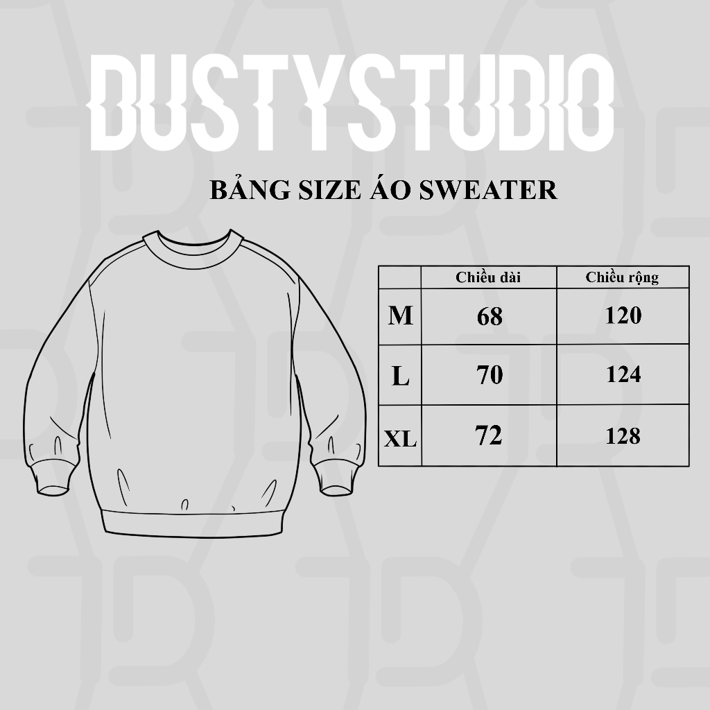 Áo Sweater Nam Nữ DUSTY STUDIO Phối 3 Sọc Nỉ Chân Cua hình in cao thành phong cách trẻ trung cá tính
