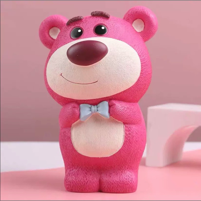 Tượng tô màu BỘ SƯU TẬP GẤU DÂU hạch cao size lớn 18-24cm