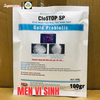 Men Sống Đậm Đặc CloStop SP ( gói 100g ) Kích Ăn Ngon, Hết Tiêu Chảy ( Nguyên Liệu Mỹ)