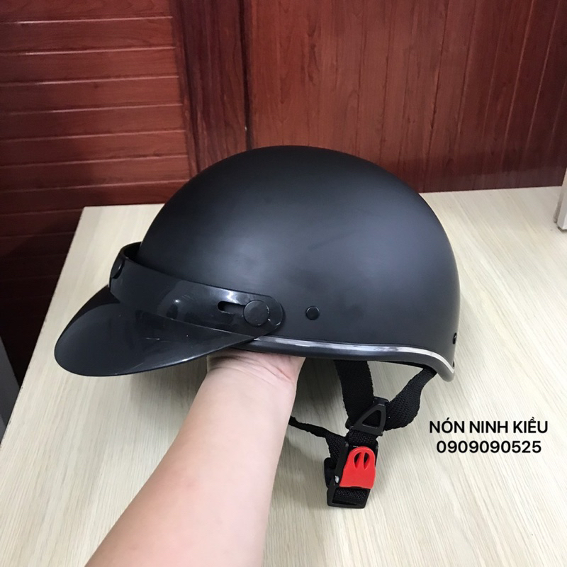 MŨ BẢO HIỂM NỬA ĐẦU TRƠN 1 MÀU