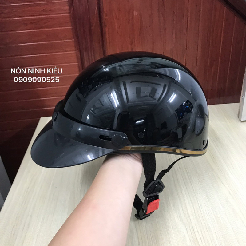 MŨ BẢO HIỂM NỬA ĐẦU TRƠN 1 MÀU