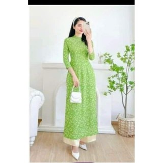Áo dài gấm thanh liễu