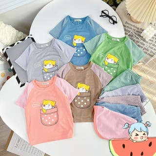 Bộ Cộc Tay Cho Bé Bộ Minky Mom Cộc Tay Chất Thun Lạnh siêu mềm mịn thoáng mát 5 hinh QN1