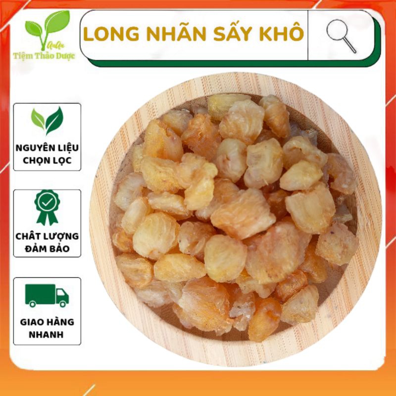 Long Nhãn Hưng Yên Sấy Khô Loại Ngon, Cơm Nhãn Lồng Cùi Dày Thơm Ngọt Nguyên Liệu Nấu Chè, Pha Trà Long Nhãn