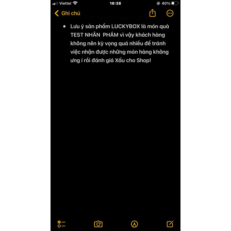 Túi quà chưas những món quà dễ thương