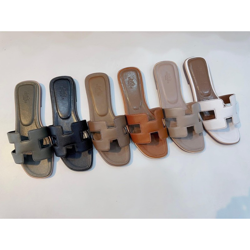 Dép lê hm da sần fullbox full màu