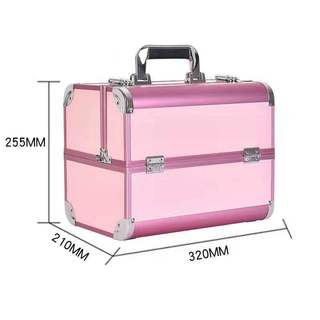Cốp nhôm đựng nail, mi, phun xăm 2 tầng - Cốp nhôm cao cấp đựng đồ trang điểm make up - ĐỒ NAIL VIỆT