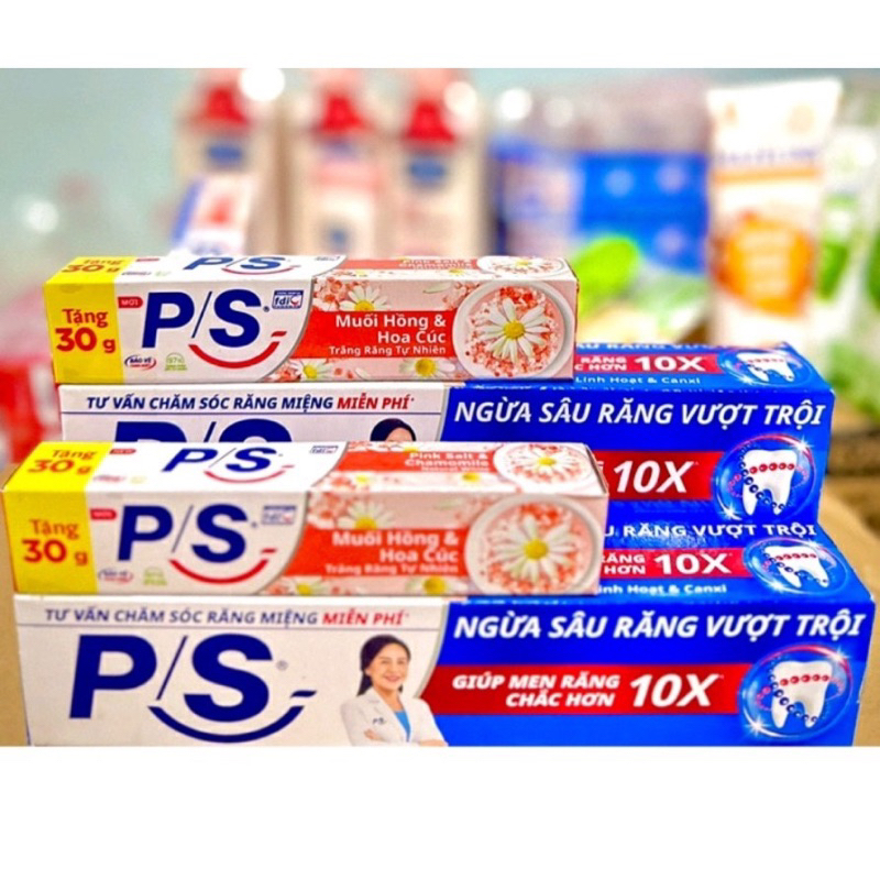 Kem đánh răng P/S 180gr có tặng kèm