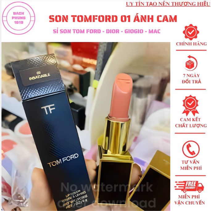 Son TomFord Lip Color Matte Màu 01 Insatiable Màu Trà Sữa Ánh Cam Mới Nhất