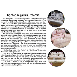 bộ chăn ga lụa L’CHARME(7 món)
