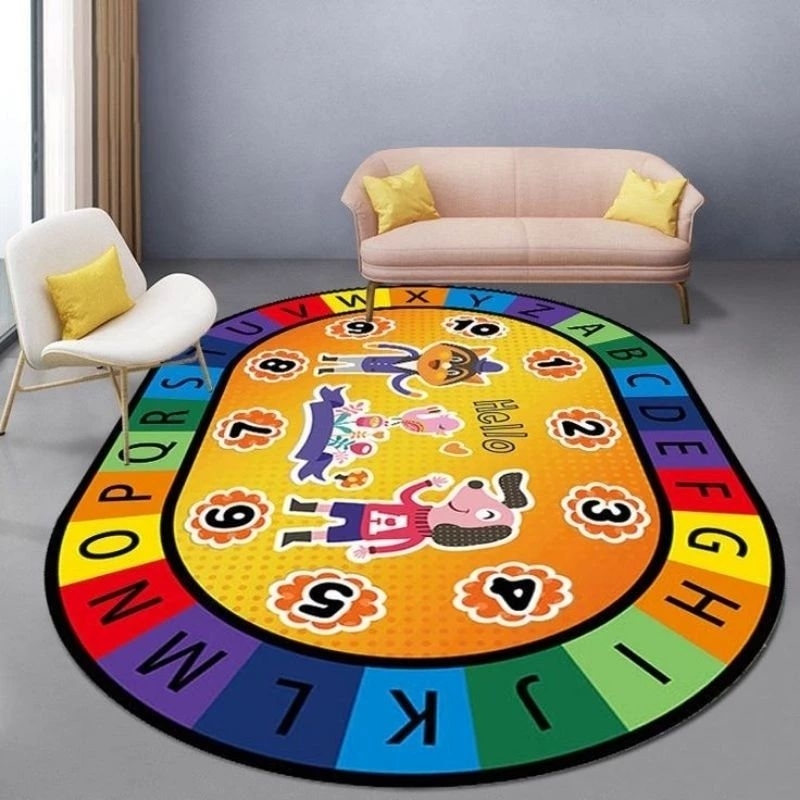 Thảm Montessory 1m6*2m2 và 2m*3m dệt bali lụa nhung lì cao cấp thảm cho bé thảm trải sàn