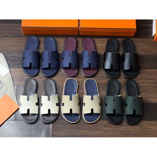 dép lê hm siêu cấp fom quai da cao cấp - dép lê chữ H hot trend ss2023