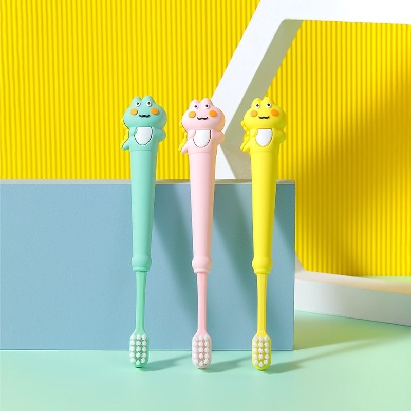 _ Bàn Chải Chú Khủng Long Đáng Yêu Cho Bé _ Sợi Tơ Siêu Mềm Mịn