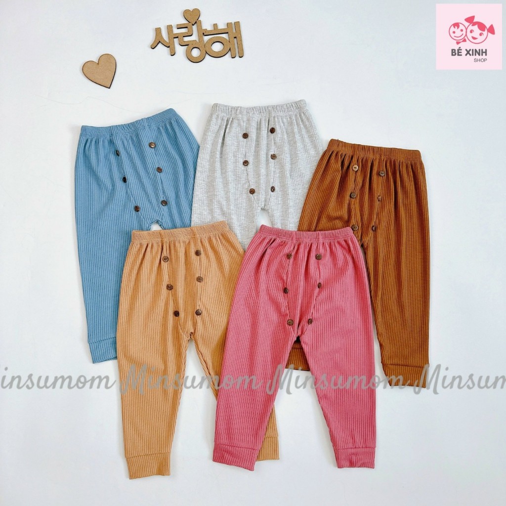 Set Đồ Bộ Dài Tay Thu Đông Cho Bé Trai Bé Gái 8-18kg  Bộ Quần Áo Tay Dài Len Tăm Cho Bé Trai Gái DÀI GÂN SỌC