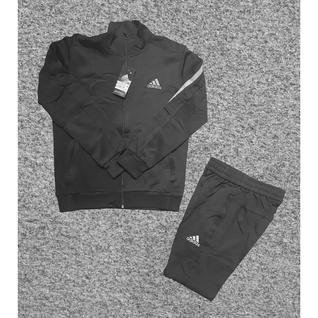 Quần áo thể thao nam co giãn chất poni dày dặn , Đồ bộ nam mùa thu đông dài tay