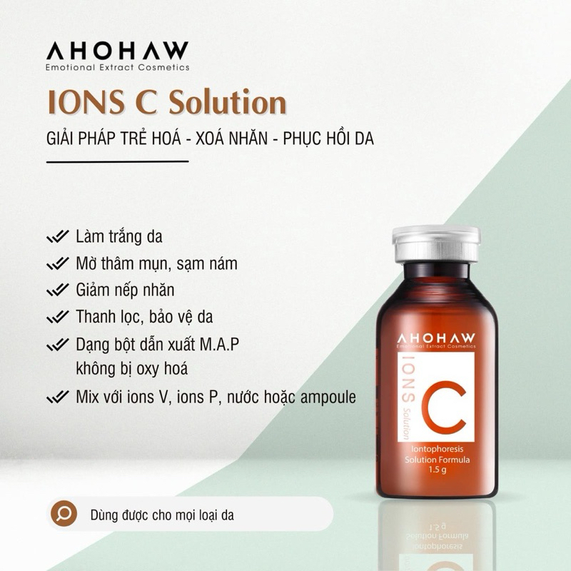 Vitamin C Dạng Bột Ahohaw - Ions C - Chính Hãng Hàn Quốc