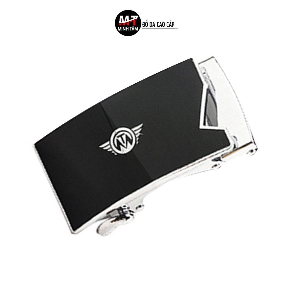 Đầu khóa thắt lưng nam Minh Tâm MT7911K, bản rộng 3,6cm, kiểu khóa tự động mặt bóng kính