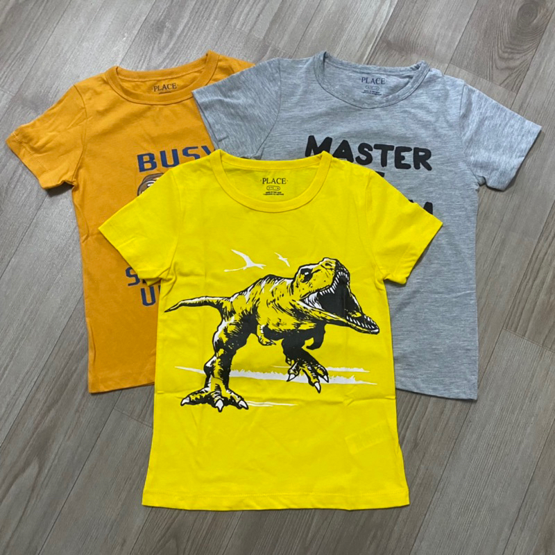 Áo cotton cổ tròn tay ngắn bé trai hàng dư