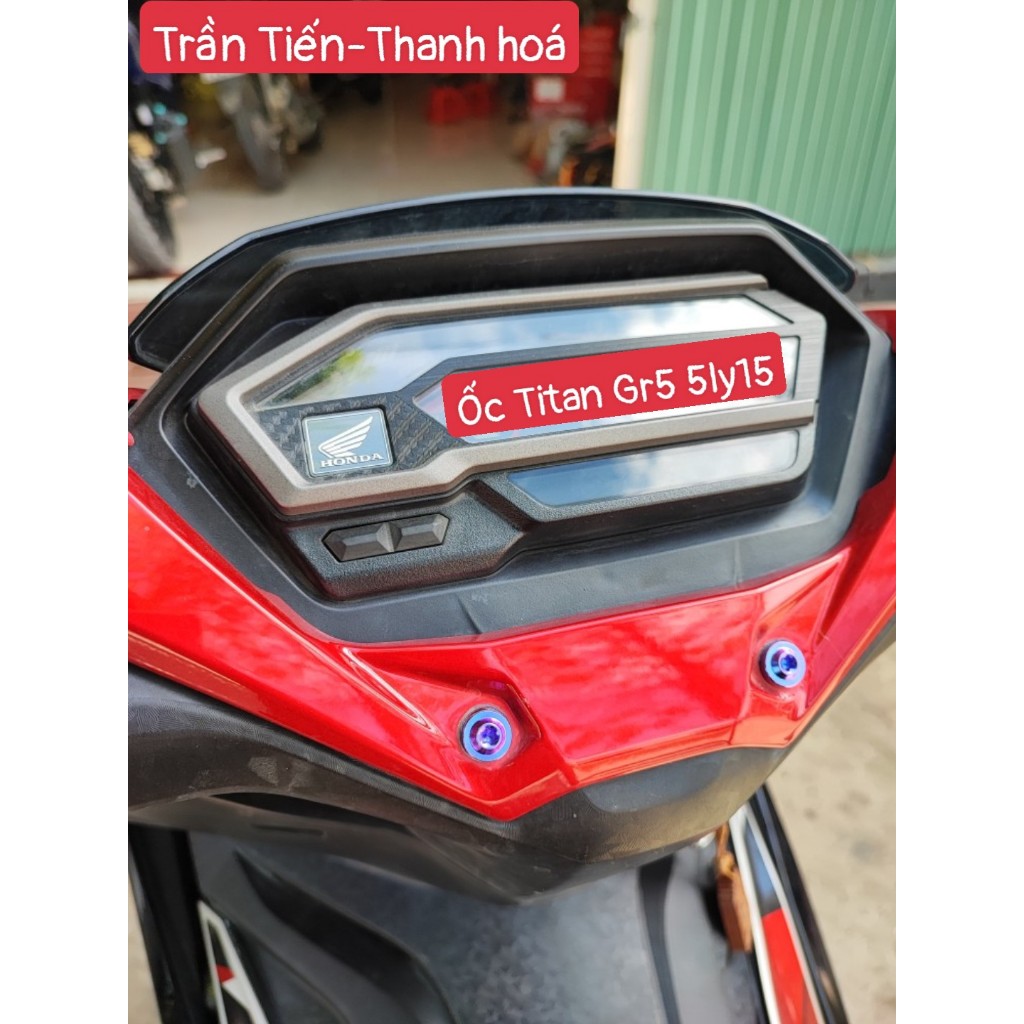 Ốc titan Gr5 5ly15 gắn dàn áo xe máy