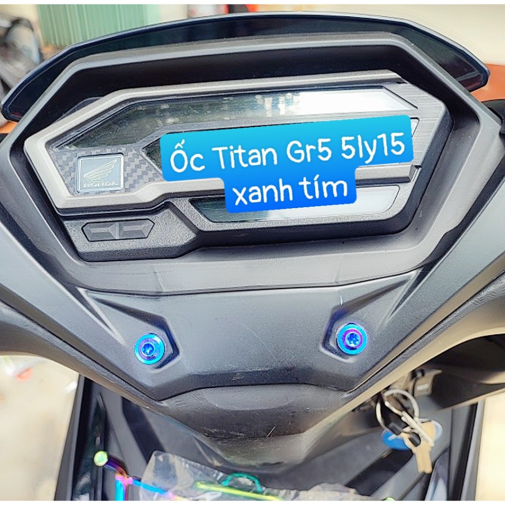 Ốc titan Gr5 5ly15 gắn dàn áo xe máy