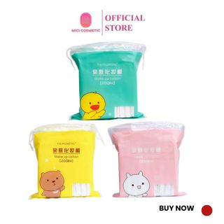 Bông Tẩy Trang Yilingmeng Gấu Vịt Thỏ Silubi Line Friends 200 Miếng