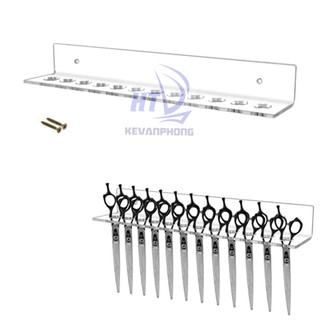 Kệ để kéo cắt tóc - chất liệu mica 3mm