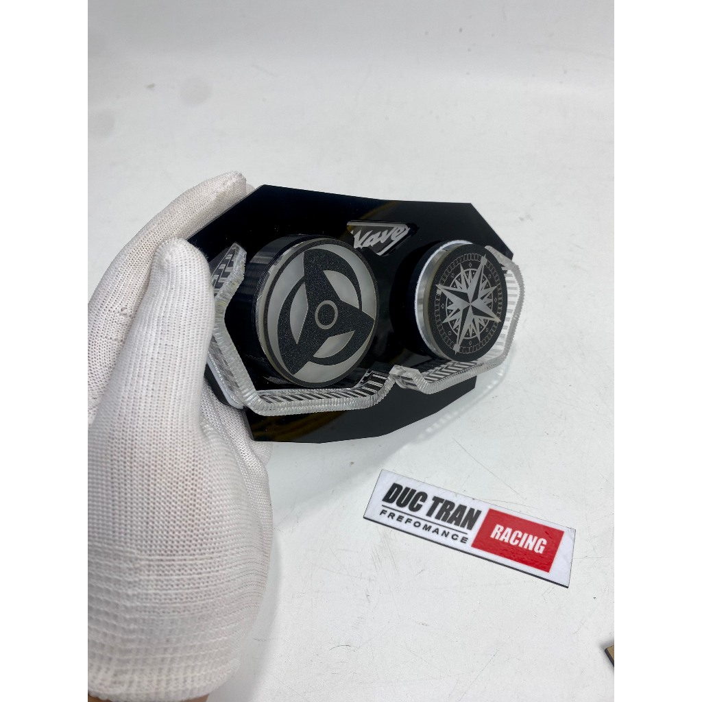 Mặt xoay sharingan độ lé đèn bi cầu kèm pass cho Wave lên chóa 2 tầng