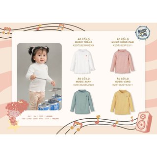 Chaang áo cổ lọ dành cho bé từ 3 tháng đến 5 tuổi music aw2023d11