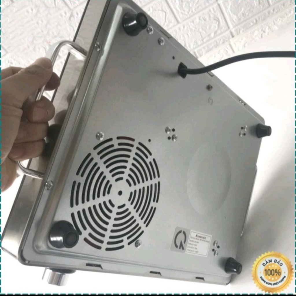 Bếp từ đơn Nineshield KB-8606 tặng kèm bộ nồi Inox 28cm,Bếp hồng ngoại cao cấp đủ công suất 2200w mặt kính cường lực