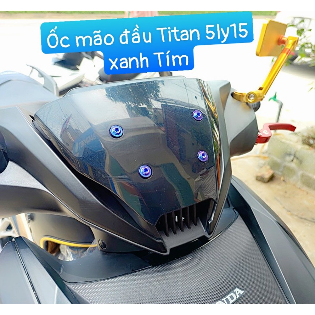 Ốc titan Gr5 5ly15 gắn dàn áo xe máy