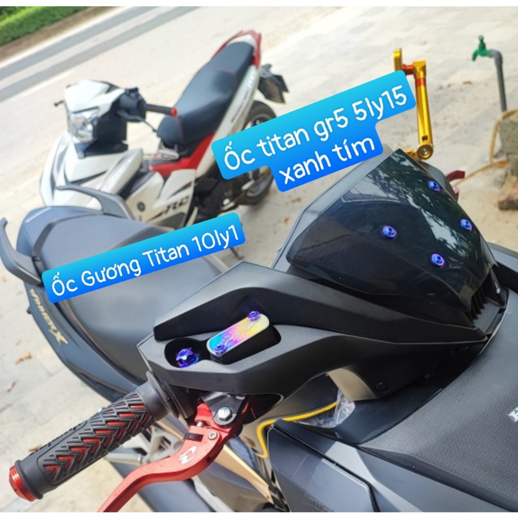 Ốc titan Gr5 5ly15 gắn dàn áo xe máy
