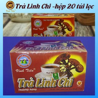 Trà Linh Chi - Vĩnh Tiến, Hộp 20 túi lọc, loại thượng hạng
