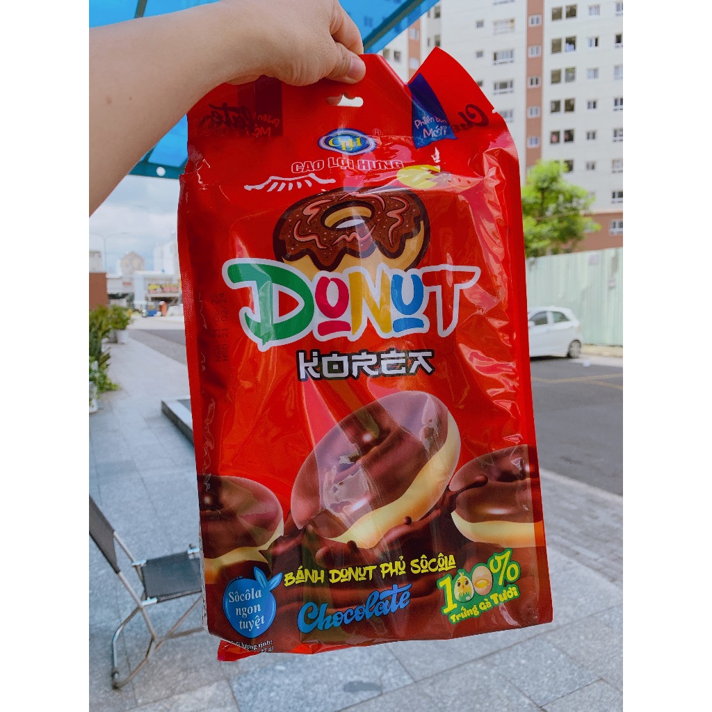 BỊCH 12 CÁI, 1 CÁI 27 GRAM,BÁNH DONUT VỊ SOCOLA VÀ VỊ DÂU CAO LỢI HƯNG, Bách Hóa Anh Thư,Bánh ăn vặt ngon và rẻ
