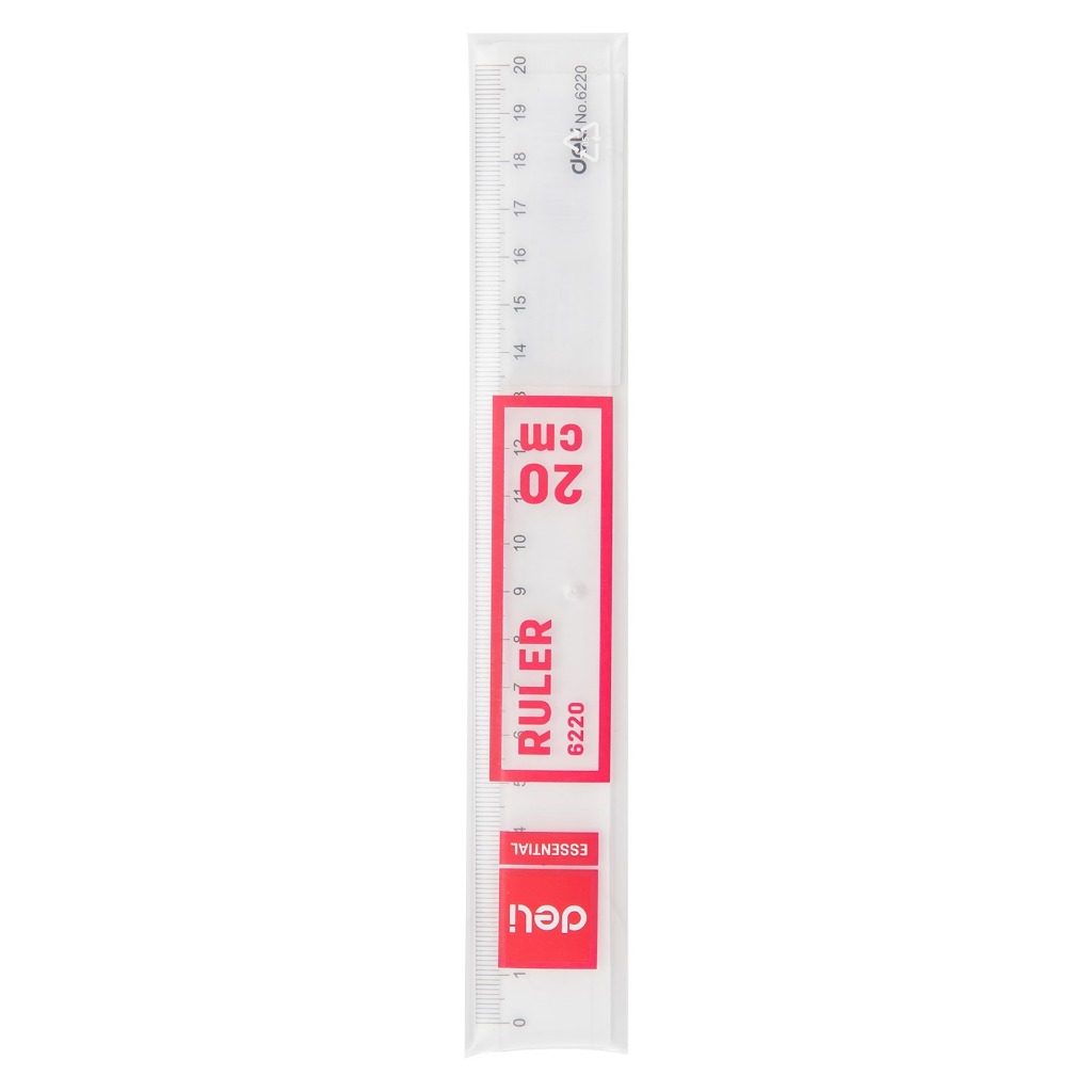 6220 - Thước nhựa Deli 20cm