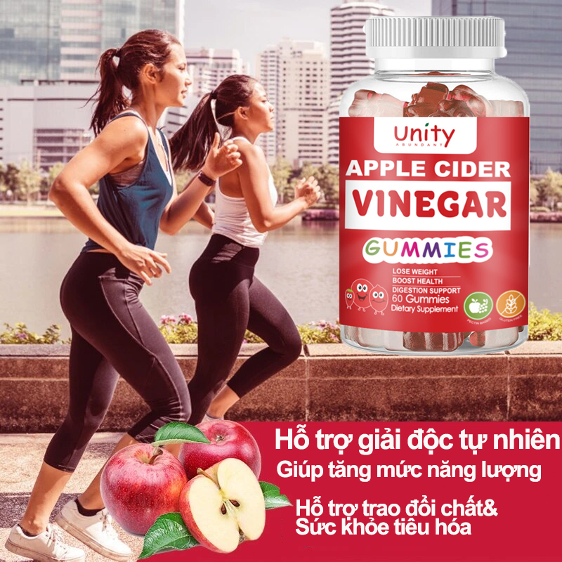 Unity giấm táo để 30 ngày giảm cân Giấm táo 200g Nhập khẩu gốc Giảm cân