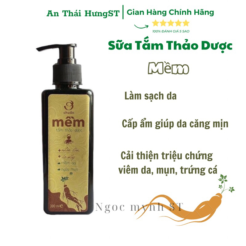 Sữa tắm thảo dược thái hưng mềm da, ngừa mụn 300ml