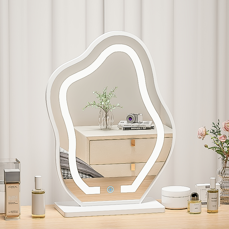 Gương cảm ứng led để bàn trang điểm hình đám mây siêu xinh - GP294