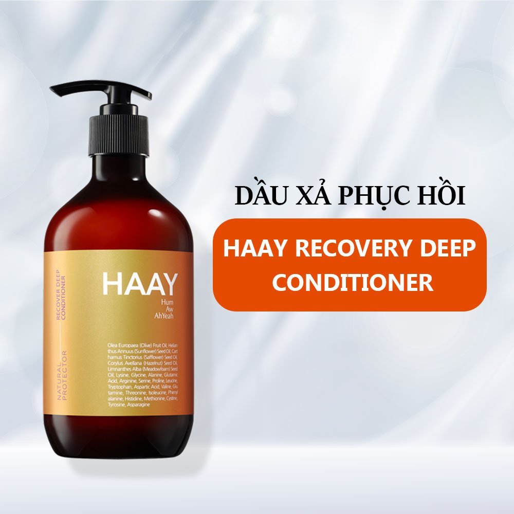 Dầu xả dưỡng phục hồi sâu tóc hư tổn Hàn Quốc Haay recovery deep conditioner, ủ cung cấp dinh dưỡng cân bằng dầu, độ ẩm.