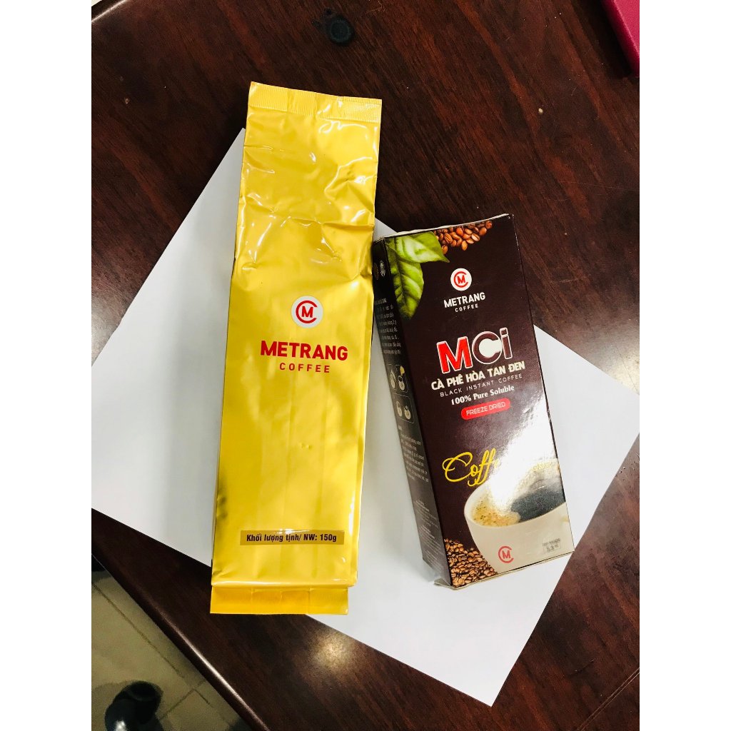 Cà phê hòa tan sấy lạnh Mê Trang 1in1 - Hộp 150gram