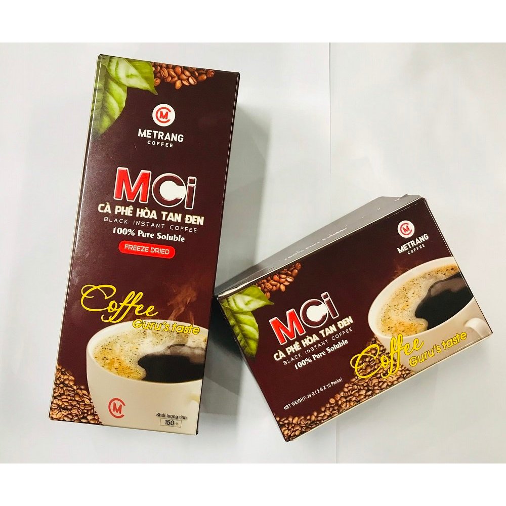 Cà phê hòa tan sấy lạnh Mê Trang 1in1 - Hộp 150gram