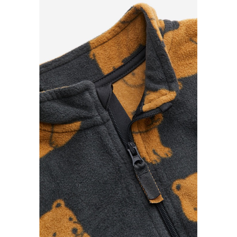 Áo khoác nỉ gấu đen H&M