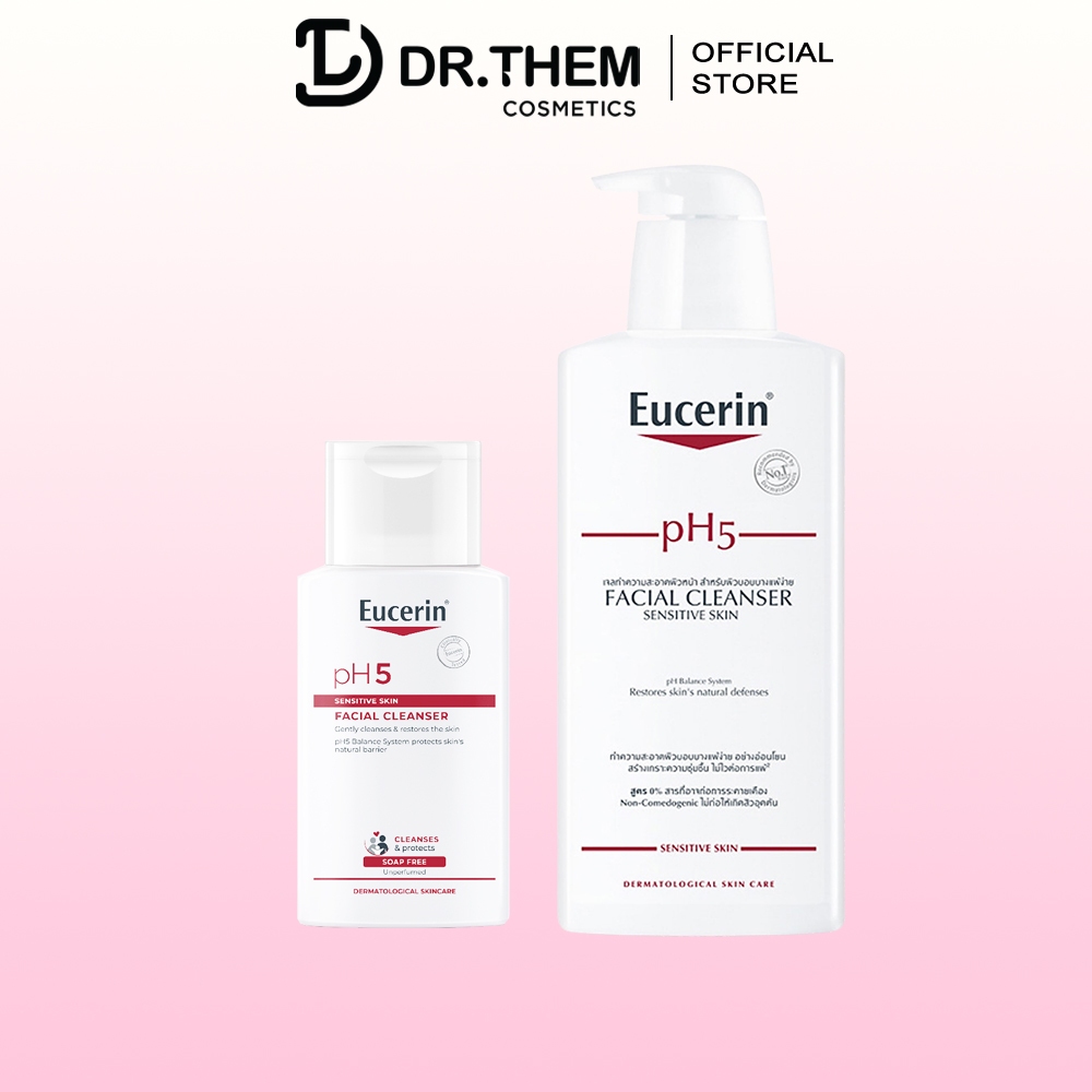 Sữa Rửa Mặt Eucerin PH5 Cho Da Nhạy Cảm 100ml & 400ml - Facial Cleanser Sensitive Skin SRM