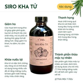 Siro ho thảo mộc Kha tử Y DIỆU, Giảm ho, thanh họng, giảm đau viêm họng