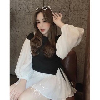 Áo bầu dài tay buộc dây èo Z07