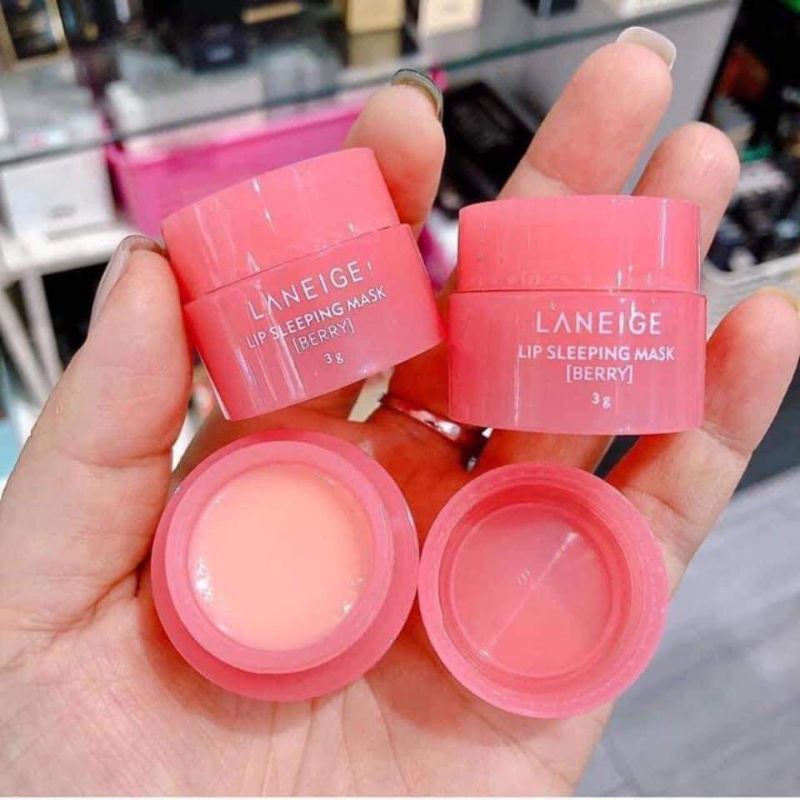 Mặt Nạ ủ Môi Laneig Lip Night Mask Dưỡng Ẩm, Dưỡng Môi Căng Bóng Mềm Mịn Hương Dâu