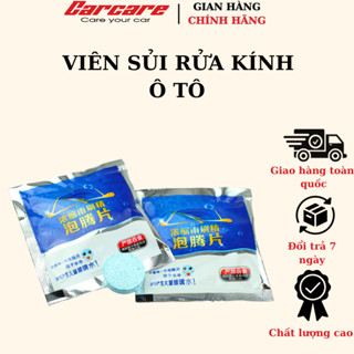 Viên sủi rửa kính ô tô, nước rửa kính ô tô - pha thành 4 lít nước rửa kính xe hơi