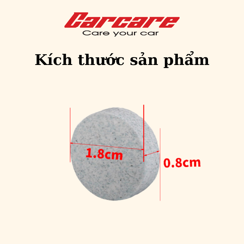 Viên sủi rửa kính ô tô, nước rửa kính ô tô - pha thành 4 lít nước rửa kính xe hơi