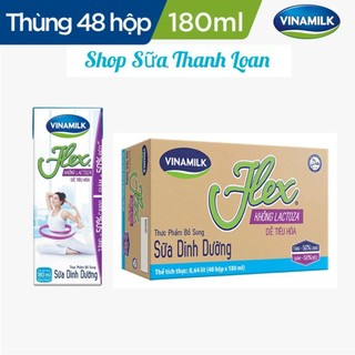 [HSD T12-2024] Thùng 48 Hộp Sữa Triệt Trùng FLEX KHÔNG LACTOSE (180ML).
