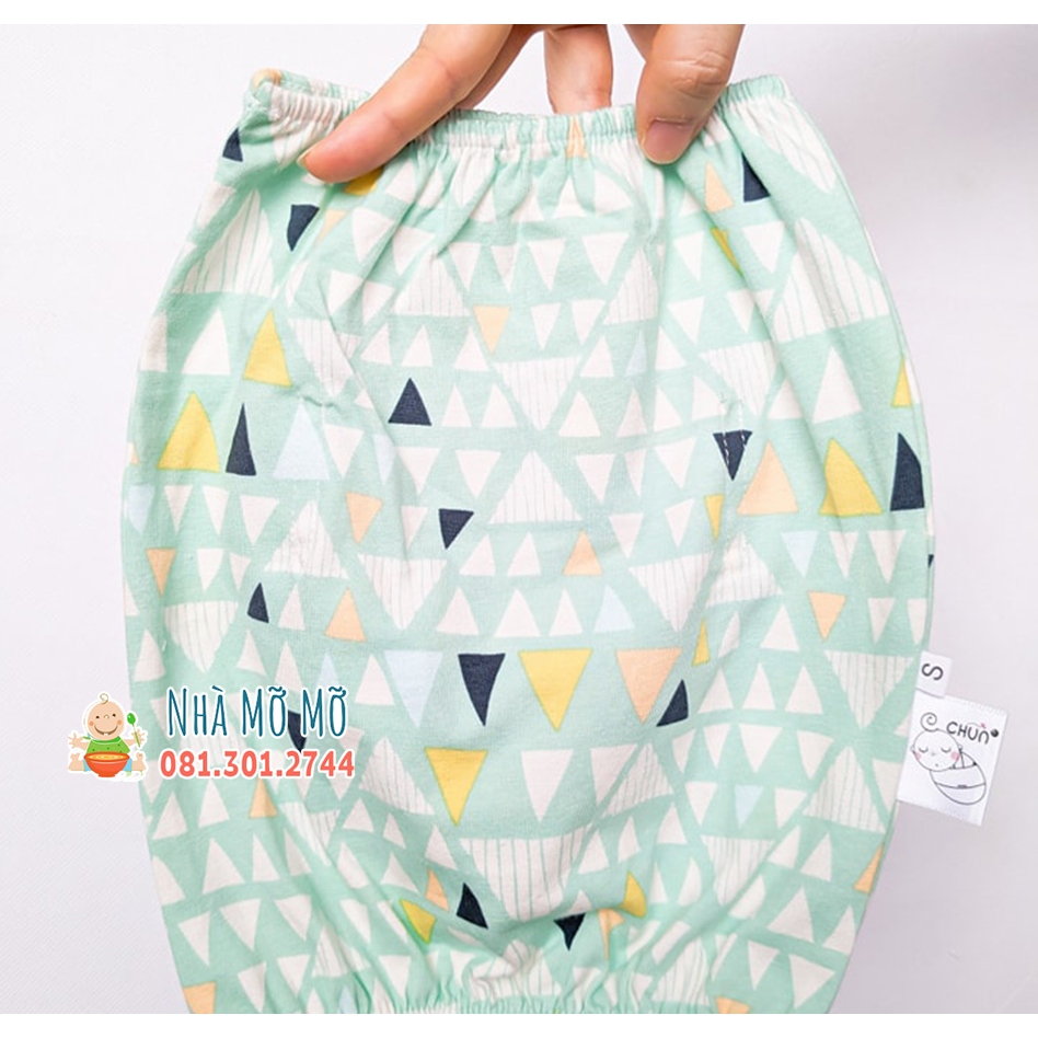 Quấn quây chính hãng Chũn Cocoon giúp bé ngủ ngon vải mùa hè Nhà Mỡ Mỡ