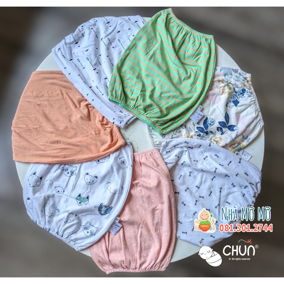 Quấn quây chính hãng Chũn Cocoon giúp bé ngủ ngon vải mùa hè Nhà Mỡ Mỡ